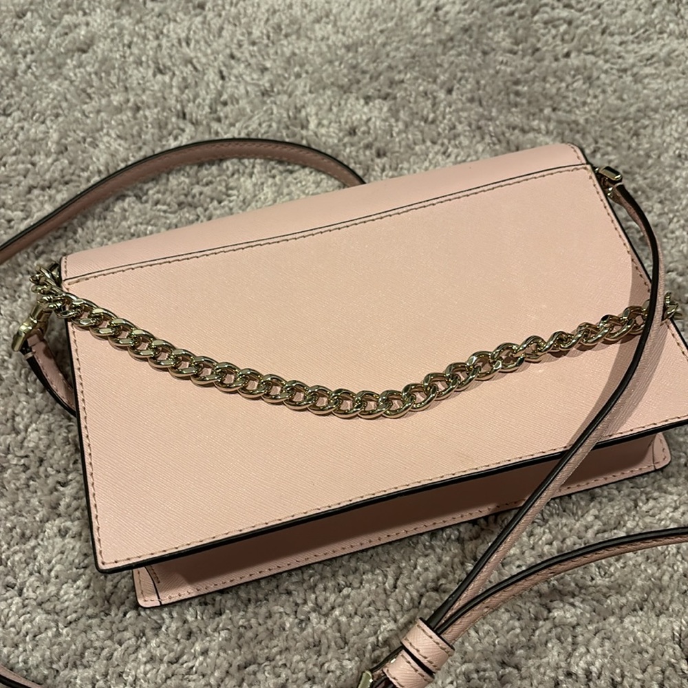 KATE SPADE PINK CROSSBODY BAG WITH CHAIN - Picture 4 of 4